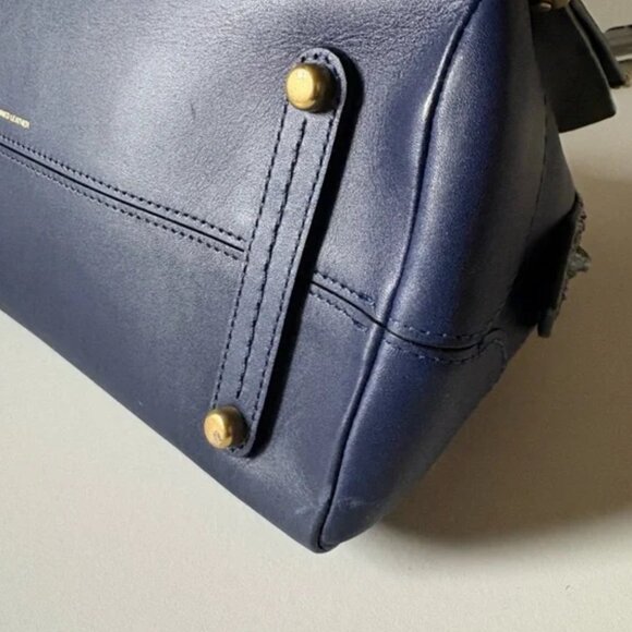 Coach Mason Carryall in Cadet Blue • Snakeskin Trim • Structured Tote • No Strap - Picture 14 of 15